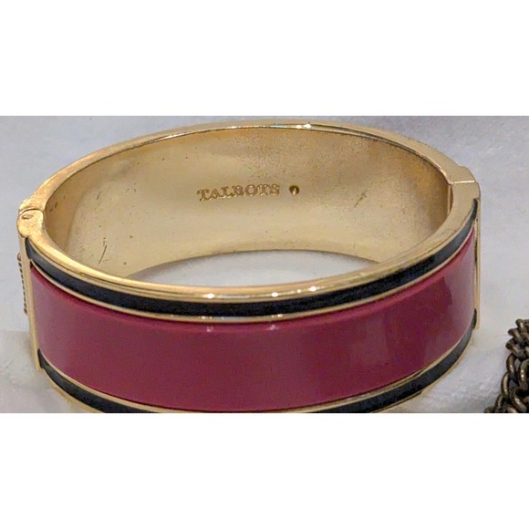 Pink Jewelry Set, Bracelet, Earrings, Heart Necklace - Picture 3 of 6